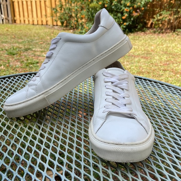 White Sneakers Leather Lace Up classic   Good Quality Timeless Casual St… - Picture 11 of 11